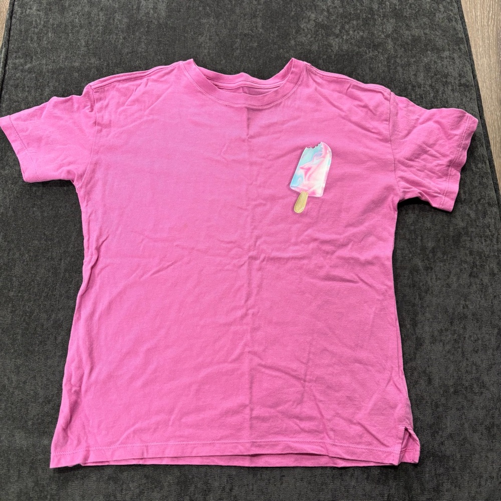 NWOT GAP Pink Short Sleeve Tee with Ice Cream Patch